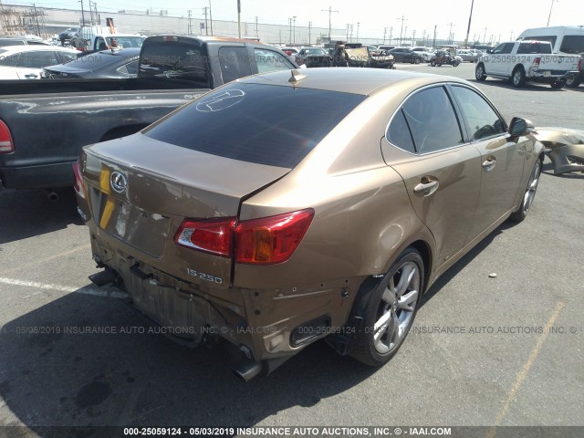 JTHBK262692091816 - 2009 LEXUS IS 250 GOLD photo 4