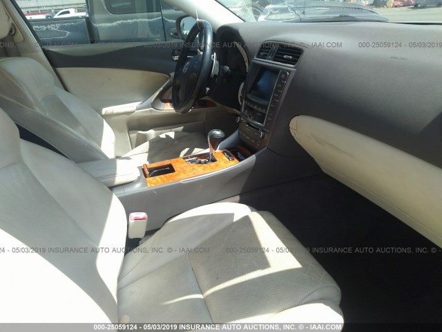 JTHBK262692091816 - 2009 LEXUS IS 250 GOLD photo 5