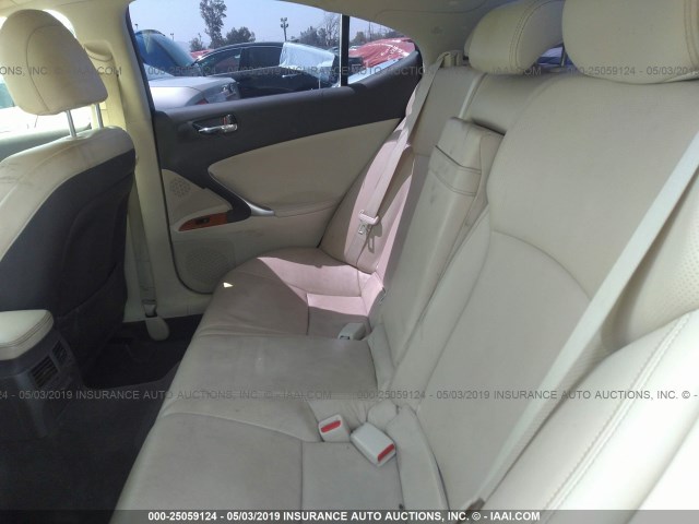 JTHBK262692091816 - 2009 LEXUS IS 250 GOLD photo 8