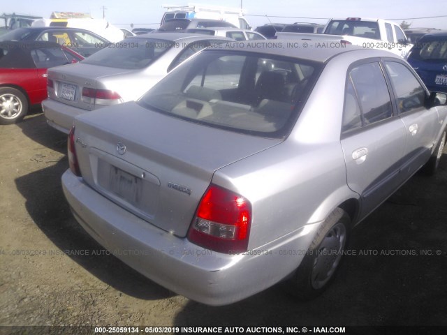 JM1BJ225221613924 - 2002 MAZDA PROTEGE DX/LX/ES SILVER photo 4