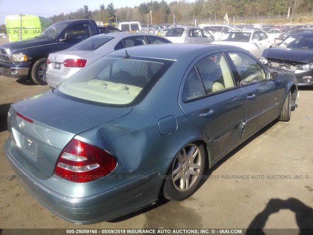 WDBUF65J83A247364 - 2003 MERCEDES-BENZ E 320 GREEN photo 4