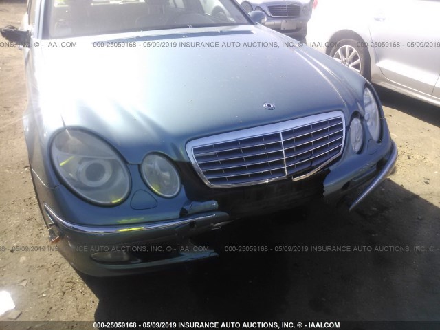 WDBUF65J83A247364 - 2003 MERCEDES-BENZ E 320 GREEN photo 6