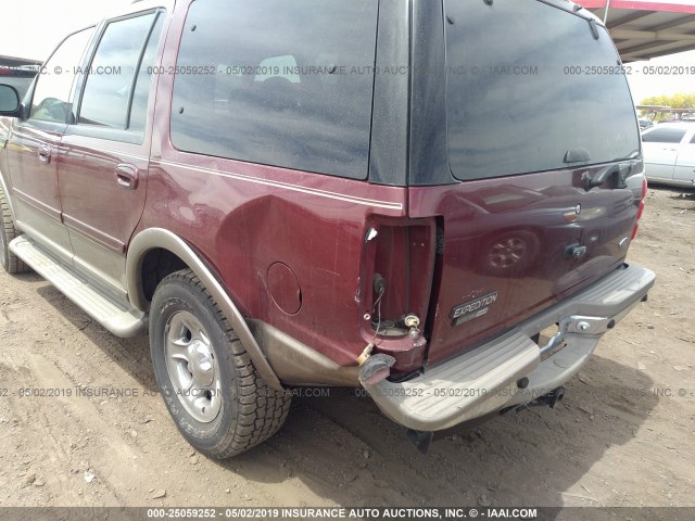 1FMFU18L0YLB57455 - 2000 FORD EXPEDITION EDDIE BAUER MAROON photo 6