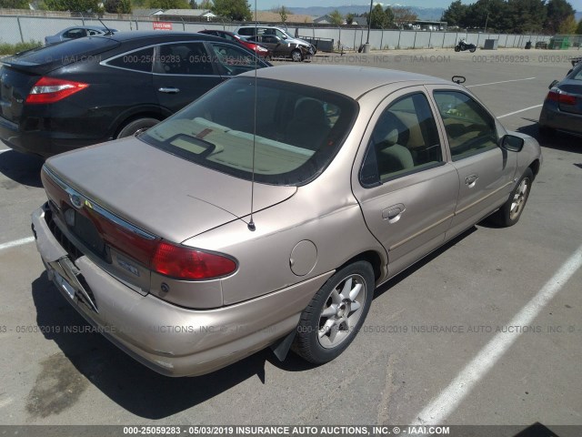 3FALP67L1VM123456 - 1997 FORD CONTOUR SE BEIGE photo 4