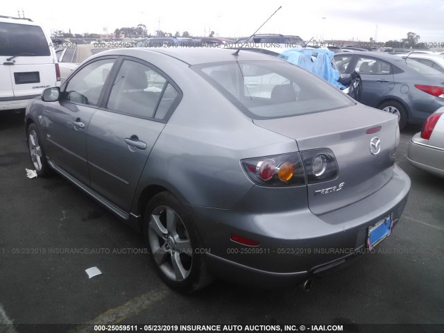 JM1BK323641203292 - 2004 MAZDA 3 S GRAY photo 3