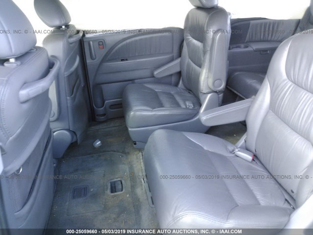 5FNRL38617B030550 - 2007 HONDA ODYSSEY EXL BLUE photo 8