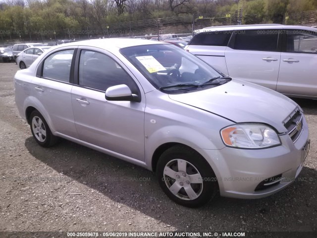 KL1TD56628B190708 - 2008 CHEVROLET AVEO LS SILVER photo 1