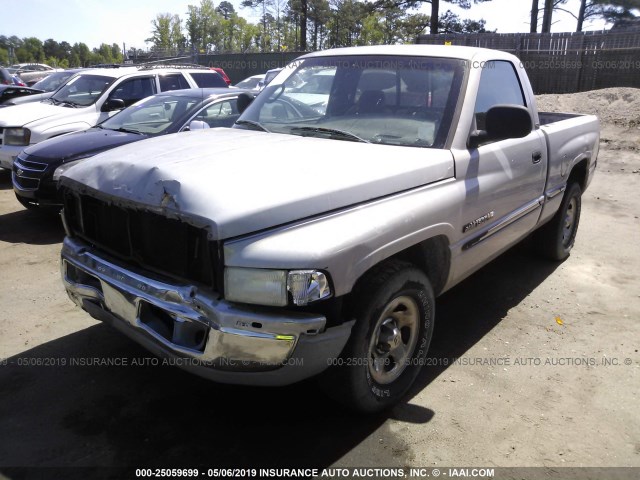 1B7HC16Z6XS138193 - 1999 DODGE RAM 1500 SILVER photo 2