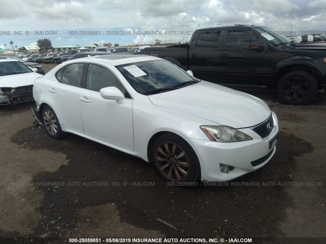 JTHBK262585084272 - 2008 LEXUS IS 250 WHITE photo 1