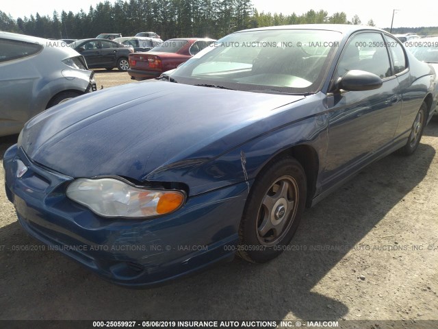 2G1WW12EX59214538 - 2005 CHEVROLET MONTE CARLO LS ლურჯი ფოტო 2