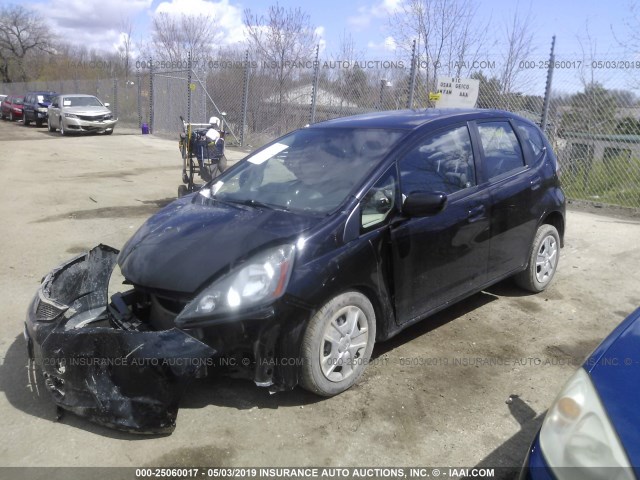 JHMGE8H31DC080120 - 2013 HONDA FIT BLACK photo 2