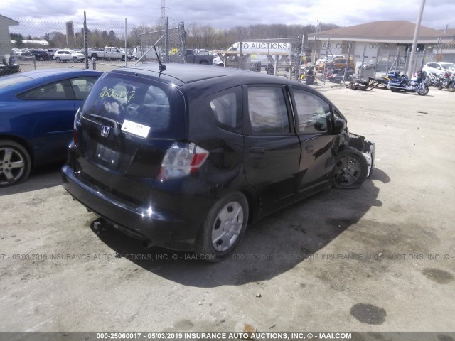 JHMGE8H31DC080120 - 2013 HONDA FIT BLACK photo 4