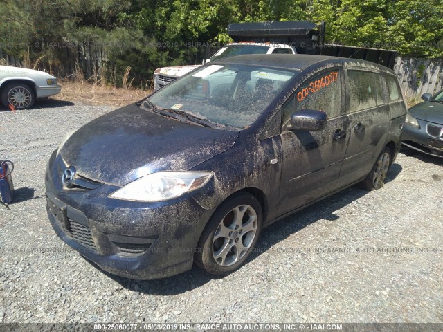 JM1CR293490354063 - 2009 MAZDA 5 BLACK photo 2