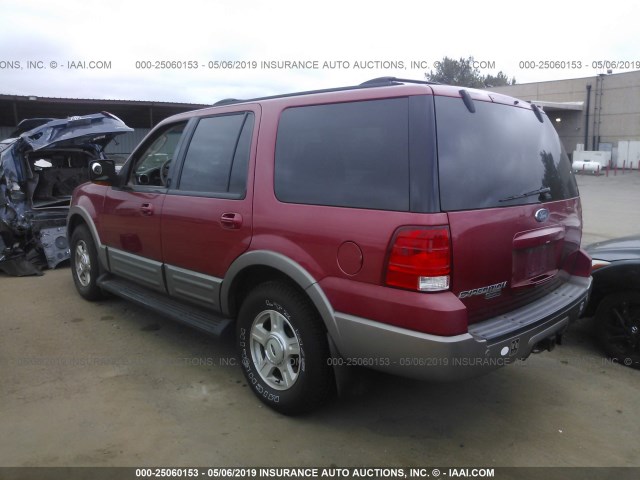 1FMFU18L93LA10432 - 2003 FORD EXPEDITION EDDIE BAUER RED photo 3