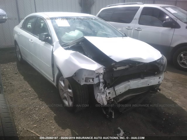 1G1ZG57B79F100302 - 2009 CHEVROLET MALIBU LS WHITE photo 1
