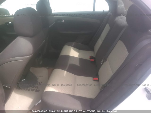 1G1ZG57B79F100302 - 2009 CHEVROLET MALIBU LS WHITE photo 8