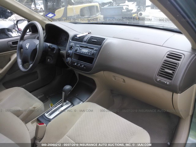 2HGES16394H641805 - 2004 HONDA CIVIC DX VP Yaşıl foto 5