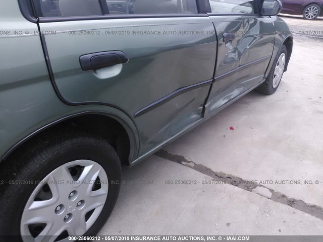 2HGES16394H641805 - 2004 HONDA CIVIC DX VP Yaşıl foto 6