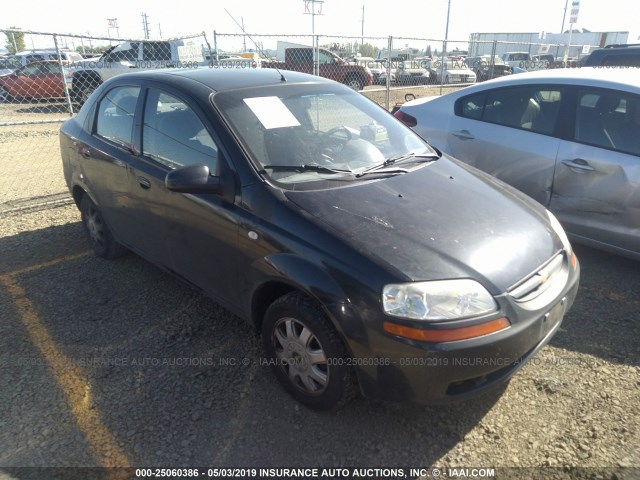 KL1TD52685B395547 - 2005 CHEVROLET AVEO LS BLACK photo 1