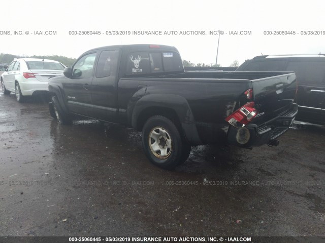 5TEUU42N55Z135696 - 2005 TOYOTA TACOMA ACCESS CAB შავი ფოტო 3