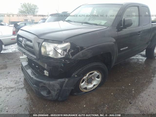 5TEUU42N55Z135696 - 2005 TOYOTA TACOMA ACCESS CAB შავი ფოტო 6