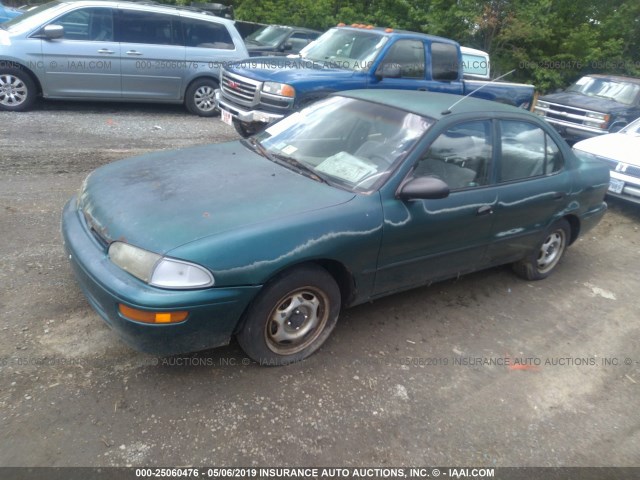 1Y1SK5268TZ003709 - 1996 GEO PRIZM LSI GREEN photo 2