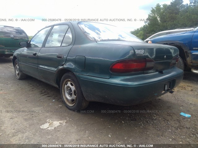 1Y1SK5268TZ003709 - 1996 GEO PRIZM LSI GREEN photo 3