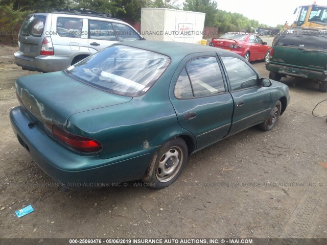 1Y1SK5268TZ003709 - 1996 GEO PRIZM LSI GREEN photo 4