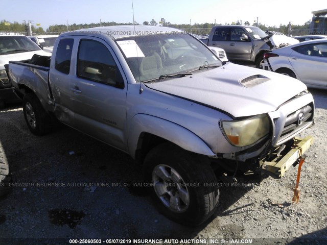 5TEUU42N57Z322424 - 2007 TOYOTA TACOMA ACCESS CAB ვერცხლისფერი ფოტო 1