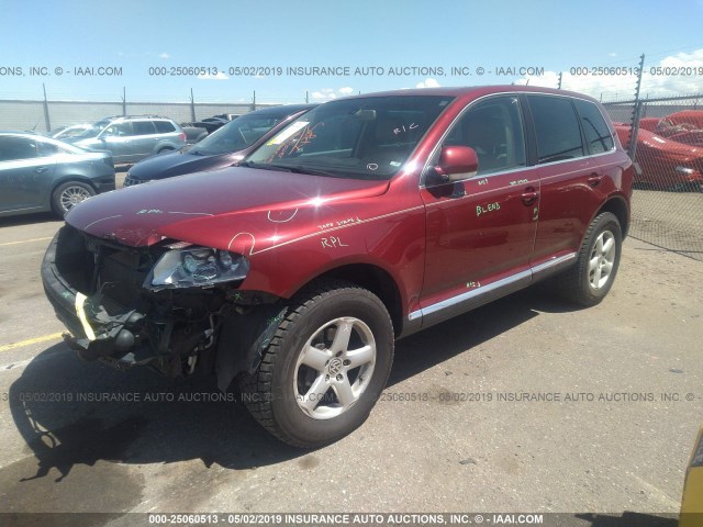 WVGZM77L66D023980 - 2006 VOLKSWAGEN TOUAREG 4.2 RED photo 2