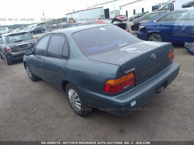 2T1AE09B5SC119553 - 1995 TOYOTA COROLLA LE/DX GREEN photo 3