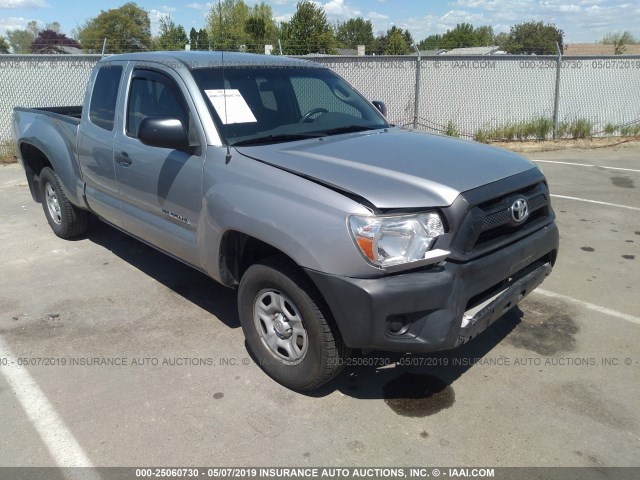 5TFTX4CN1EX042490 - 2014 TOYOTA TACOMA ACCESS CAB ნაცრისფერი ფოტო 1