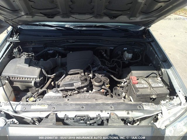 5TFTX4CN1EX042490 - 2014 TOYOTA TACOMA ACCESS CAB ნაცრისფერი ფოტო 10