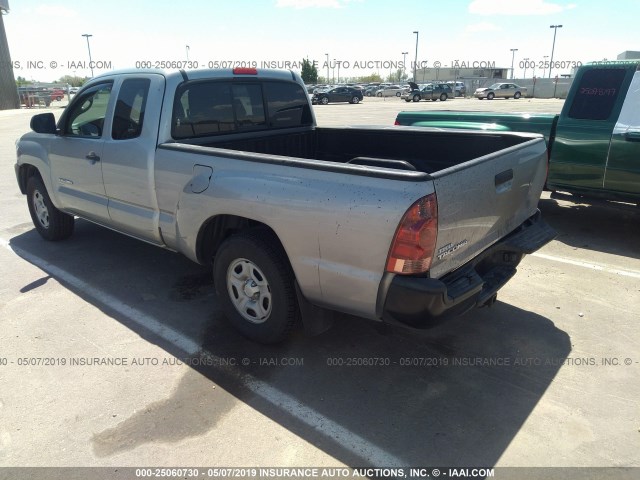 5TFTX4CN1EX042490 - 2014 TOYOTA TACOMA ACCESS CAB ნაცრისფერი ფოტო 3