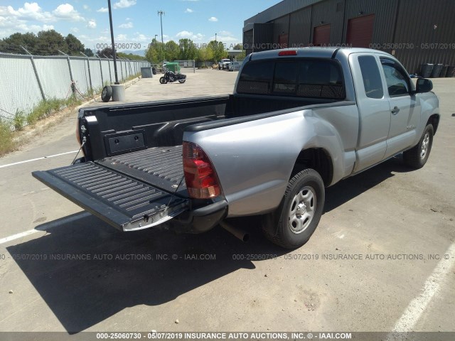 5TFTX4CN1EX042490 - 2014 TOYOTA TACOMA ACCESS CAB ნაცრისფერი ფოტო 4