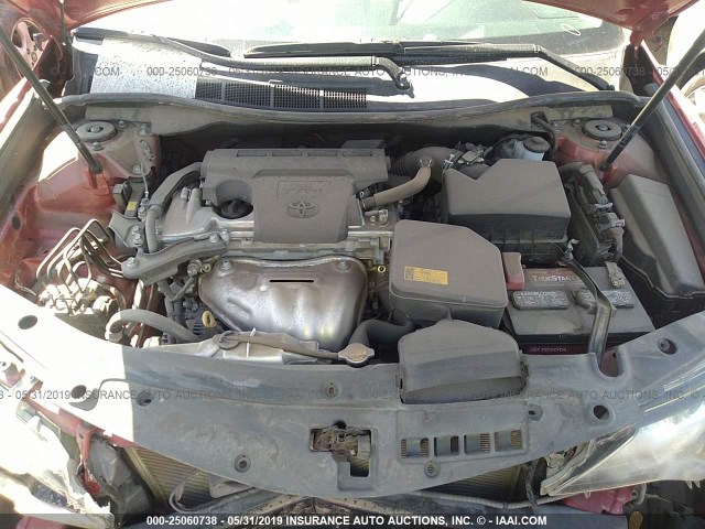 4T1BF1FK4DU692926 - 2013 TOYOTA CAMRY L/SE/LE/XLE 红色 照片 10