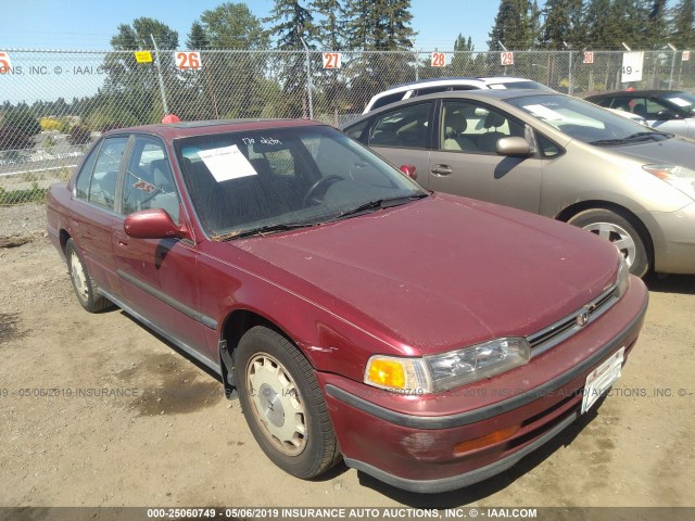 JHMCB7677NC046269 - 1992 HONDA ACCORD EX/EX-R MAROON photo 1