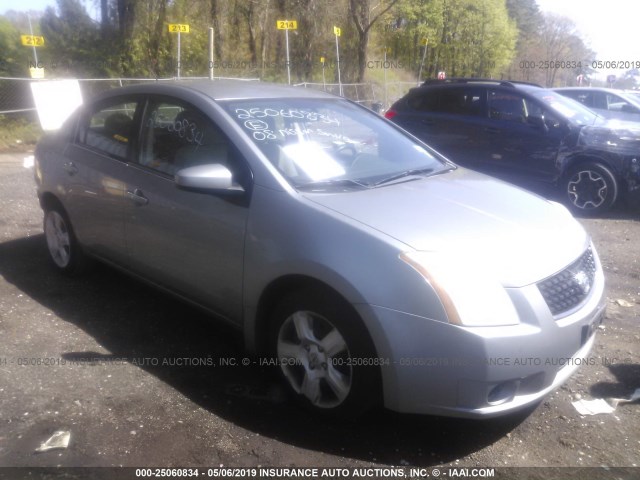 3N1AB61E58L670656 - 2008 NISSAN SENTRA 2.0/2.0S/2.0SL GRAY photo 1