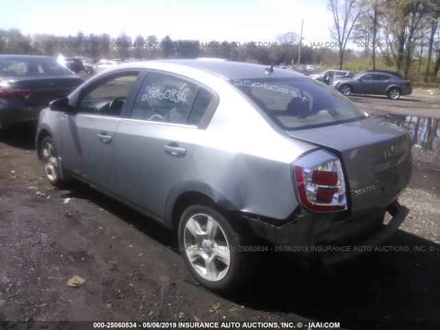 3N1AB61E58L670656 - 2008 NISSAN SENTRA 2.0/2.0S/2.0SL GRAY photo 3