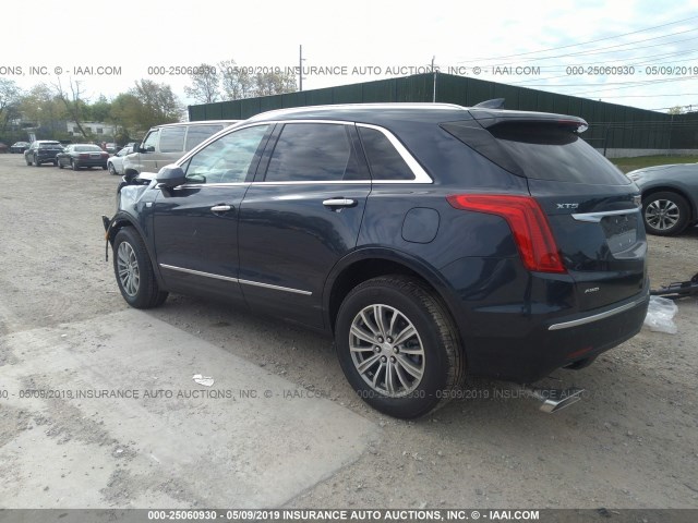 1GYKNDRS3KZ118090 - 2019 CADILLAC XT5 LUXURY BLUE photo 3