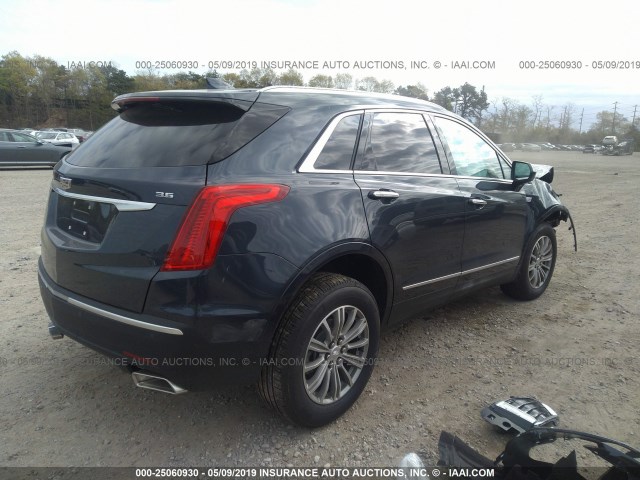 1GYKNDRS3KZ118090 - 2019 CADILLAC XT5 LUXURY BLUE photo 4