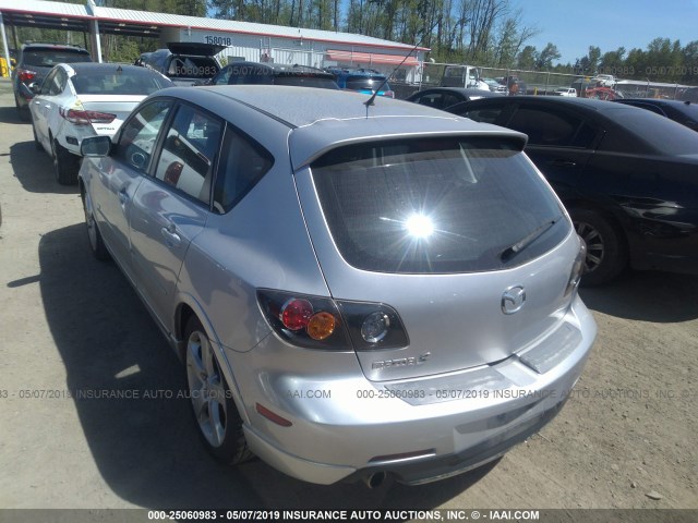 JM1BK143451240456 - 2005 MAZDA 3 HATCHBACK SILVER photo 3