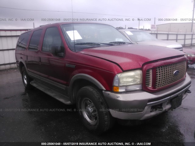 1FMNU44L23EA06228 - 2003 FORD EXCURSION EDDIE BAUER RED photo 1