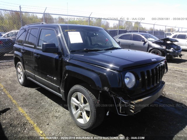 1C4NJRFB8DD280202 - 2013 JEEP PATRIOT LATITUDE BLACK photo 1