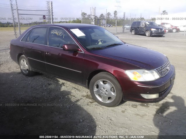 4T1BF28B64U355869 - 2004 TOYOTA AVALON XL/XLS BURGUNDY photo 1