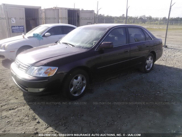 4T1BF28B64U355869 - 2004 TOYOTA AVALON XL/XLS BURGUNDY photo 2