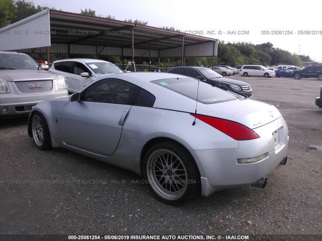 JN1AZ34D06M306905 - 2006 NISSAN 350Z COUPE SILVER photo 3