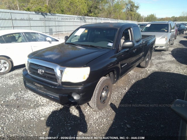 5TETX22N75Z004535 - 2005 TOYOTA TACOMA ACCESS CAB შავი ფოტო 2