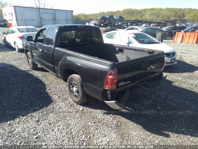 5TETX22N75Z004535 - 2005 TOYOTA TACOMA ACCESS CAB შავი ფოტო 3