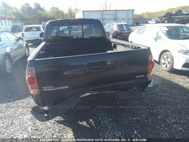5TETX22N75Z004535 - 2005 TOYOTA TACOMA ACCESS CAB შავი ფოტო 6